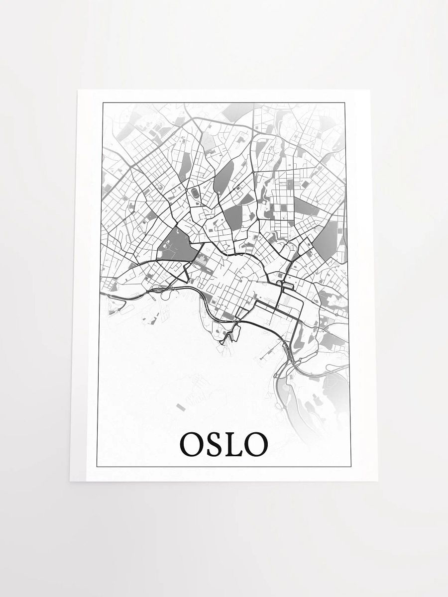 Oslo, Norway, city map print product image (18)