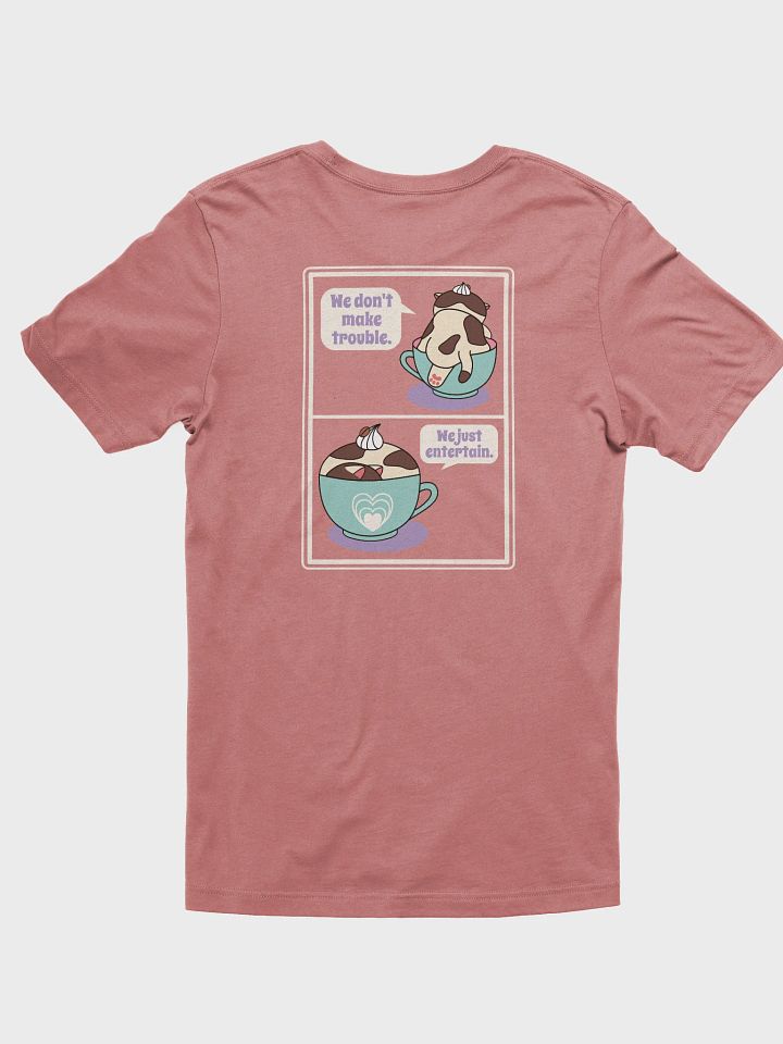 Sweet Trouble T-shirt, Coffee Cat (Left Chest and Back Prints) product image (1)