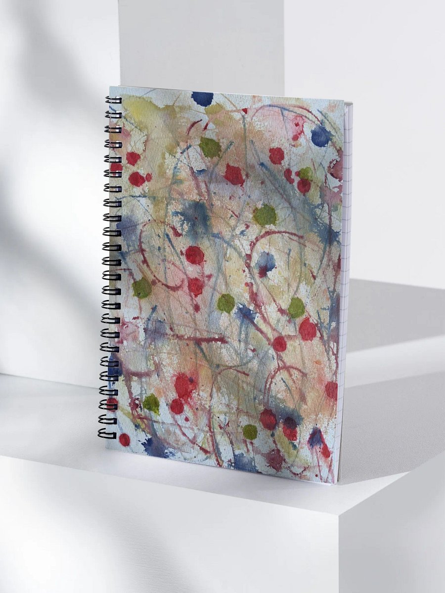 Swirling Dots Spiral Notebook product image (4)
