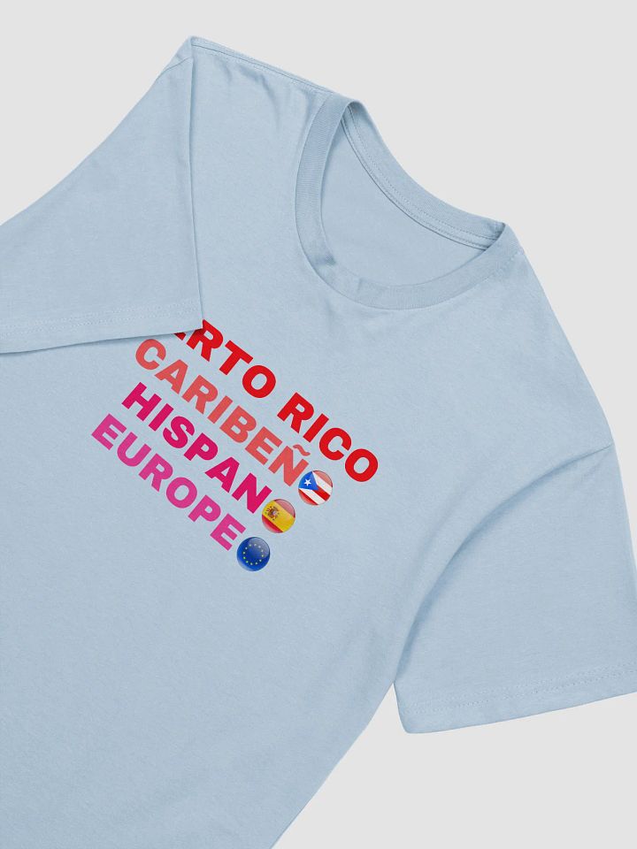 Camiseta manga corta azul - Puerto Rico Caribeño Hispano Europeo product image (2)