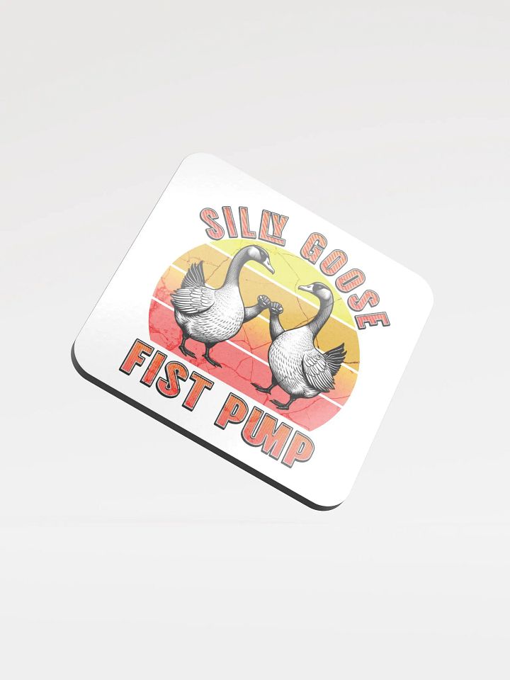 Silly Goose Fist Pump Cork Coaster product image (1)