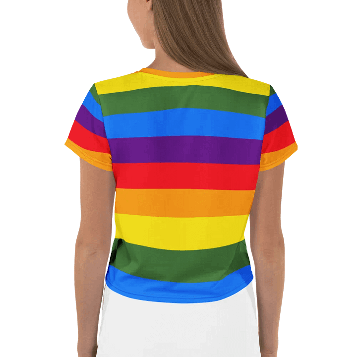 Rainbow Love All-Over Crop Tee product image (2)