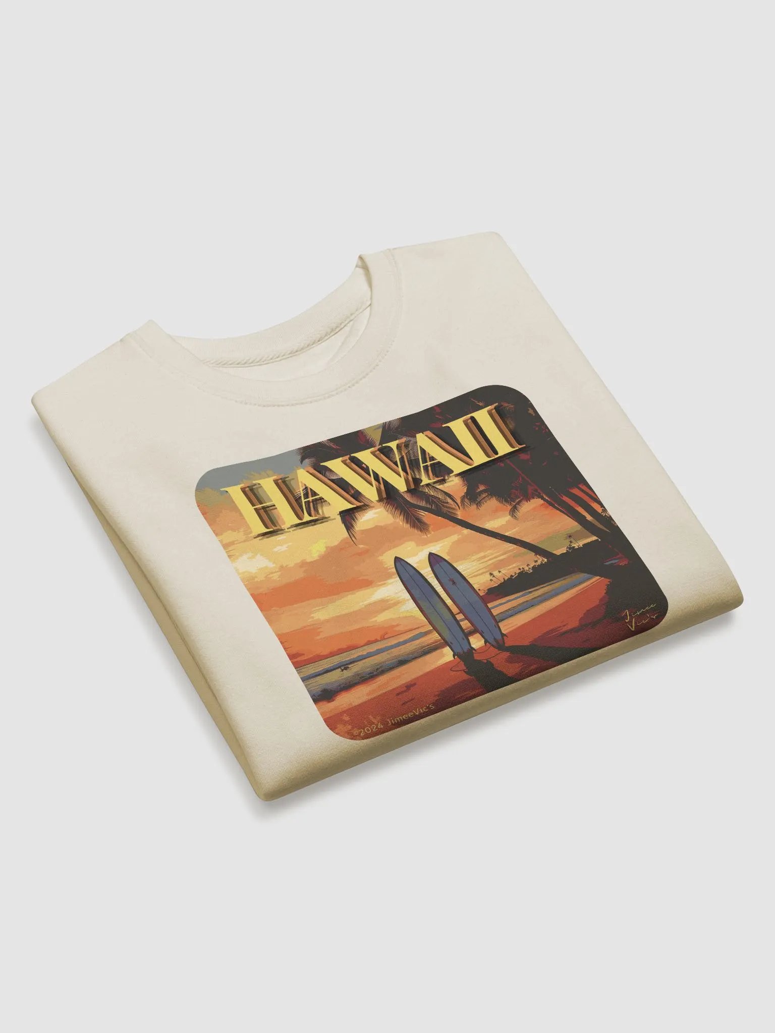 Jimee Vic's Waikiki Sunset Boards Crewneck Sweatshirt product image (3)