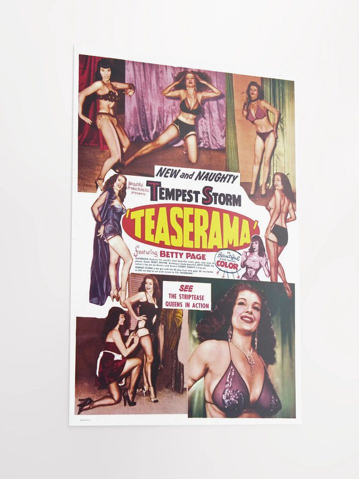 "Teaserama" Vintage Poster Print product image (6)