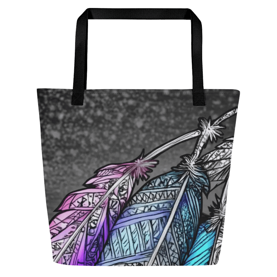 G Feathers, Large Tote Bag w/pocket product image (3)