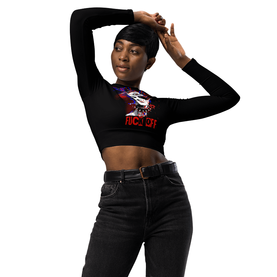 Psycho Oracle // Recycled Long Sleeve Crop Top product image (5)