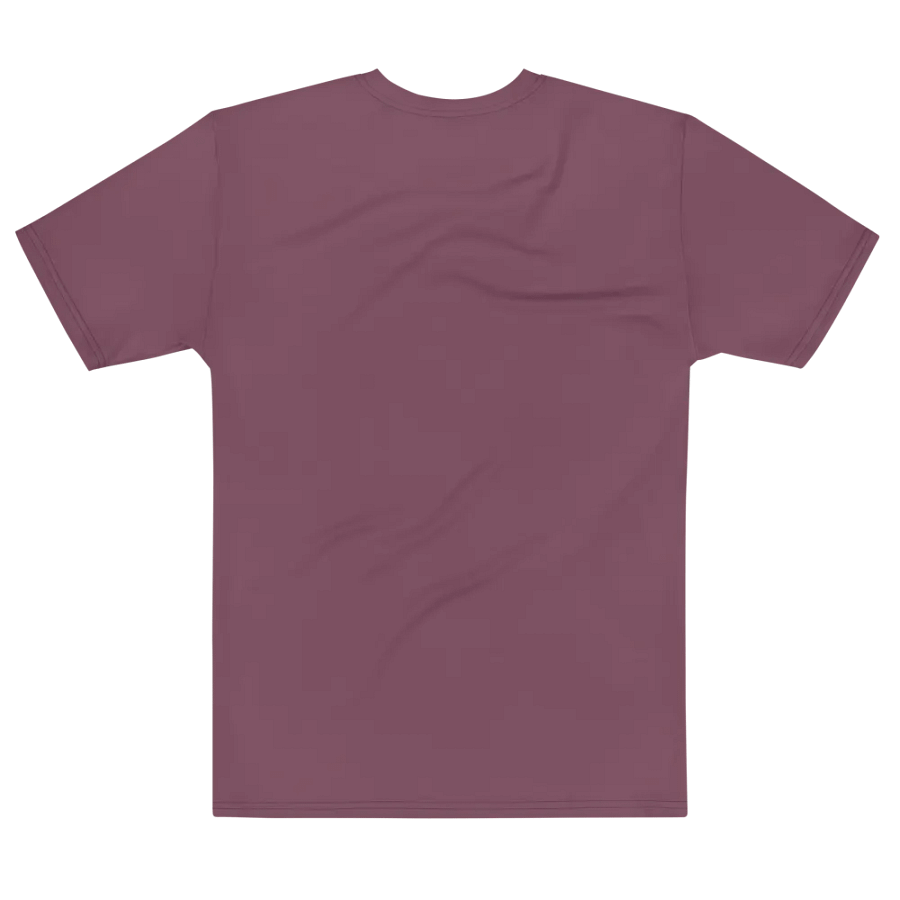 Plain Deep Purplish Red Soft Summer Men's Crewneck Polyester Heavyweight Premium T-Shirt by Treasure Pie product image (7)