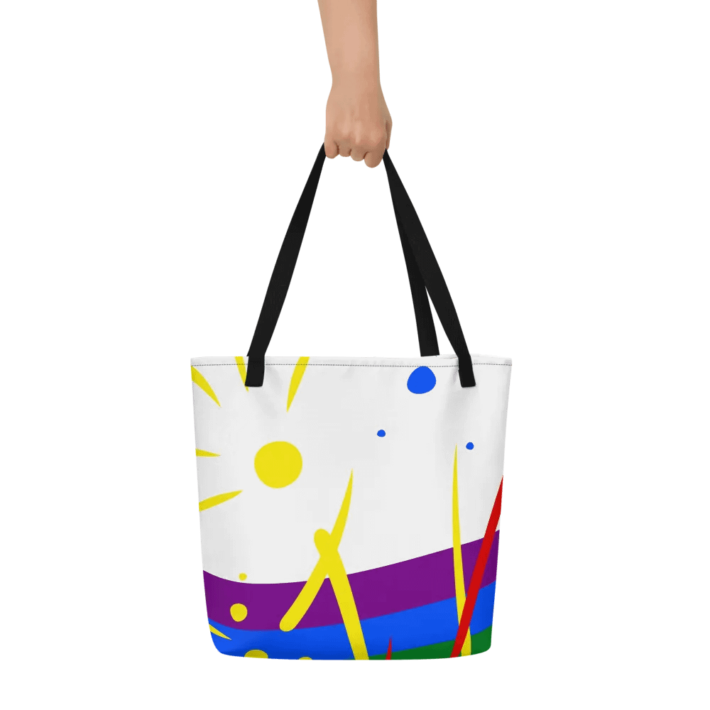 Rainbow Splash Tote with Pocket Inside product image (11)