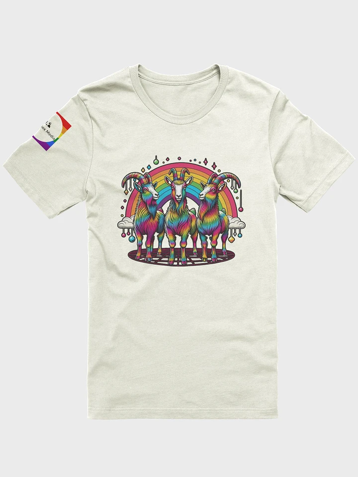Rainbow Disco Goats Tee - Dark Colors product image (1)