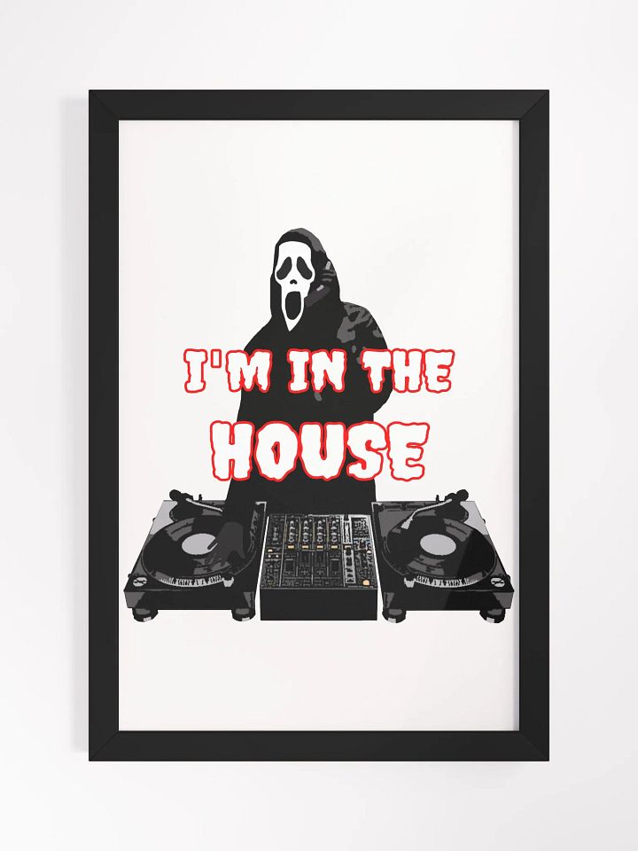 Ghostface in the house Framed High-Quality Matte Poster (in) product image (1)