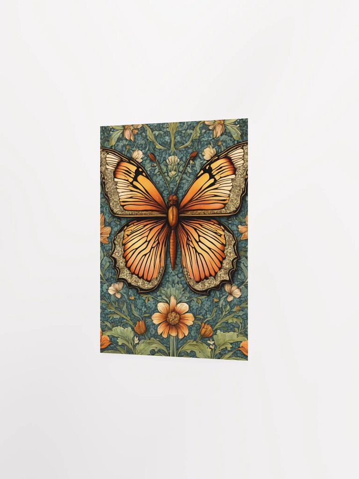William Morris Inspired Butterfly Three Poster 5x7 inches product image (2)