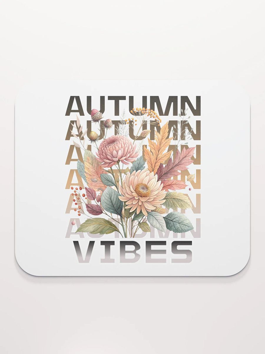 Autumn Vibes Boho Flowers Mouse Pad product image (1)