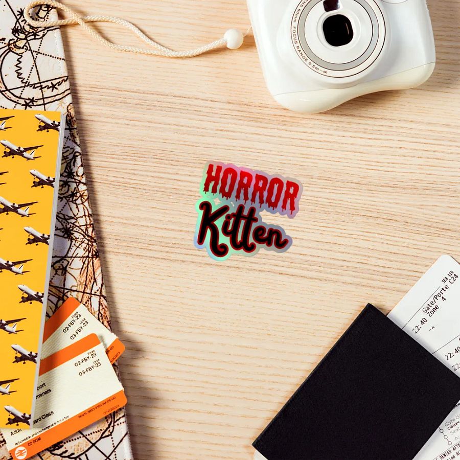 Horror Kitten Holographic Sticker product image (7)