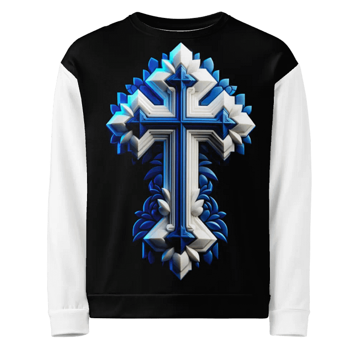 Angel and Cross - All-Over Unisex Sweatshirt #6 product image (1)