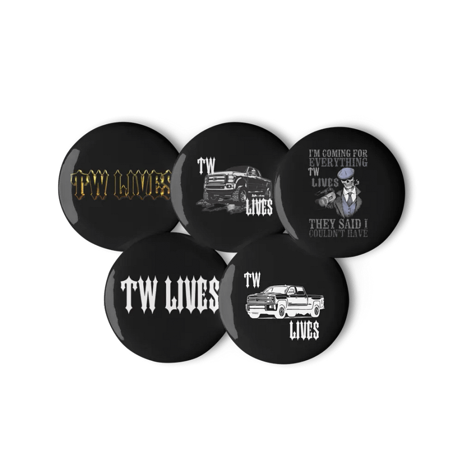TW LIVES Pickup Truck Pin Button Set product image (11)