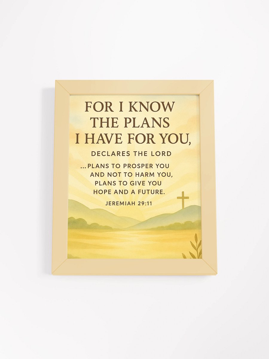 Jeremiah 29:11 Wall Art – Plans to Prosper You | Christian Scripture Wall Decor product image (4)