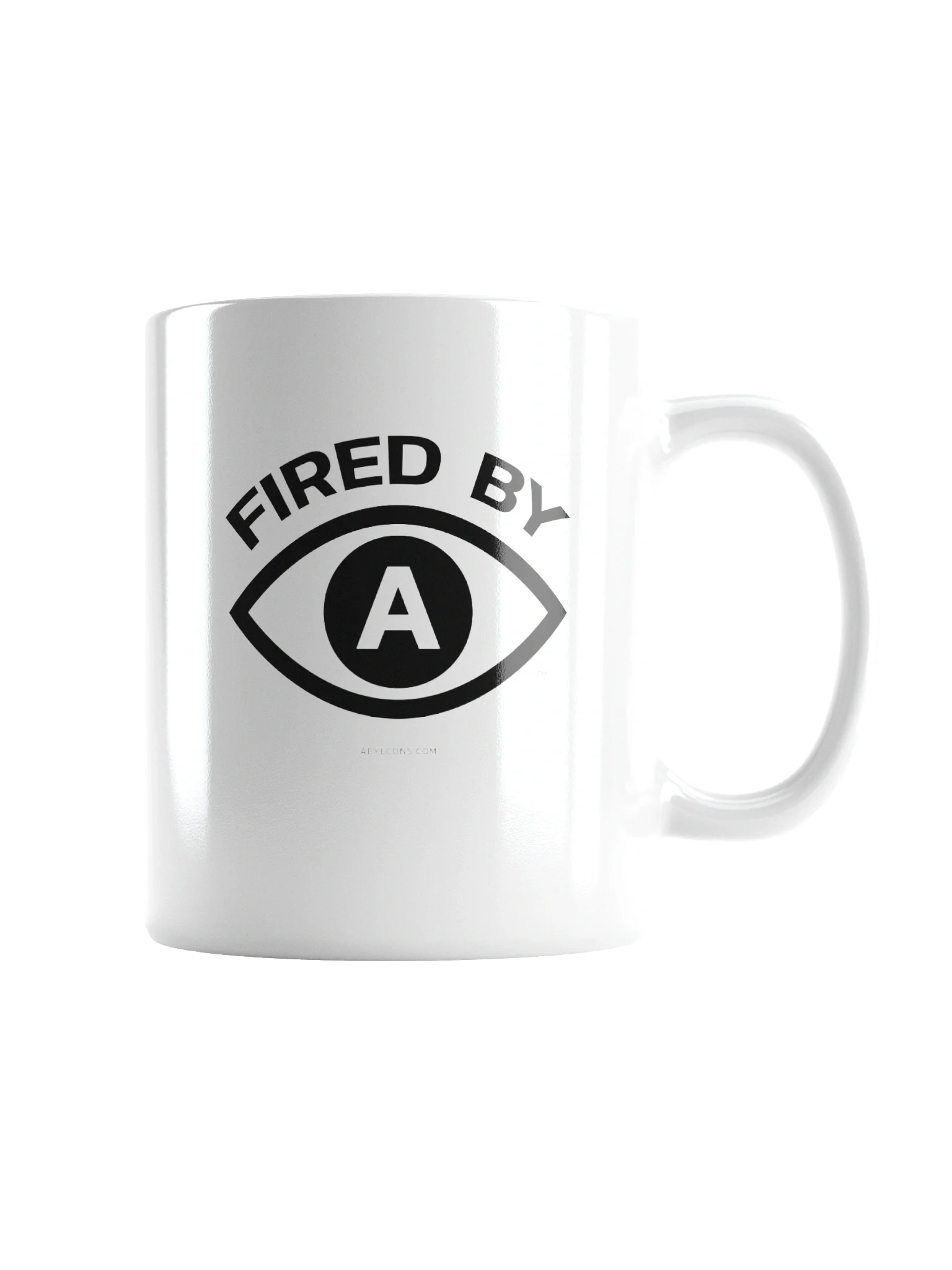 Fired by AI™ | White Mug | AEYECONS™ product image (2)