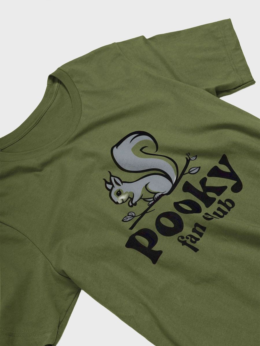 Super Soft and Flattering Tee: Pooky Fan Club, Grey Squirrel on branch product image (3)