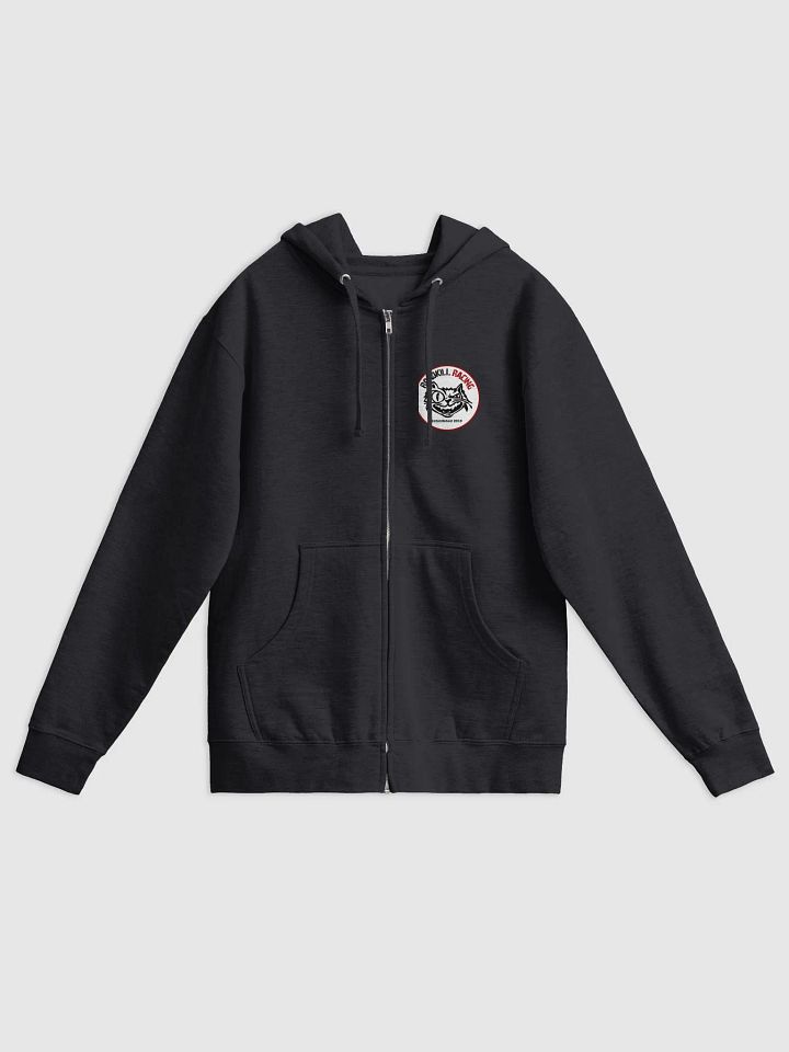 Black RKR zip-up hoodie product image (1)