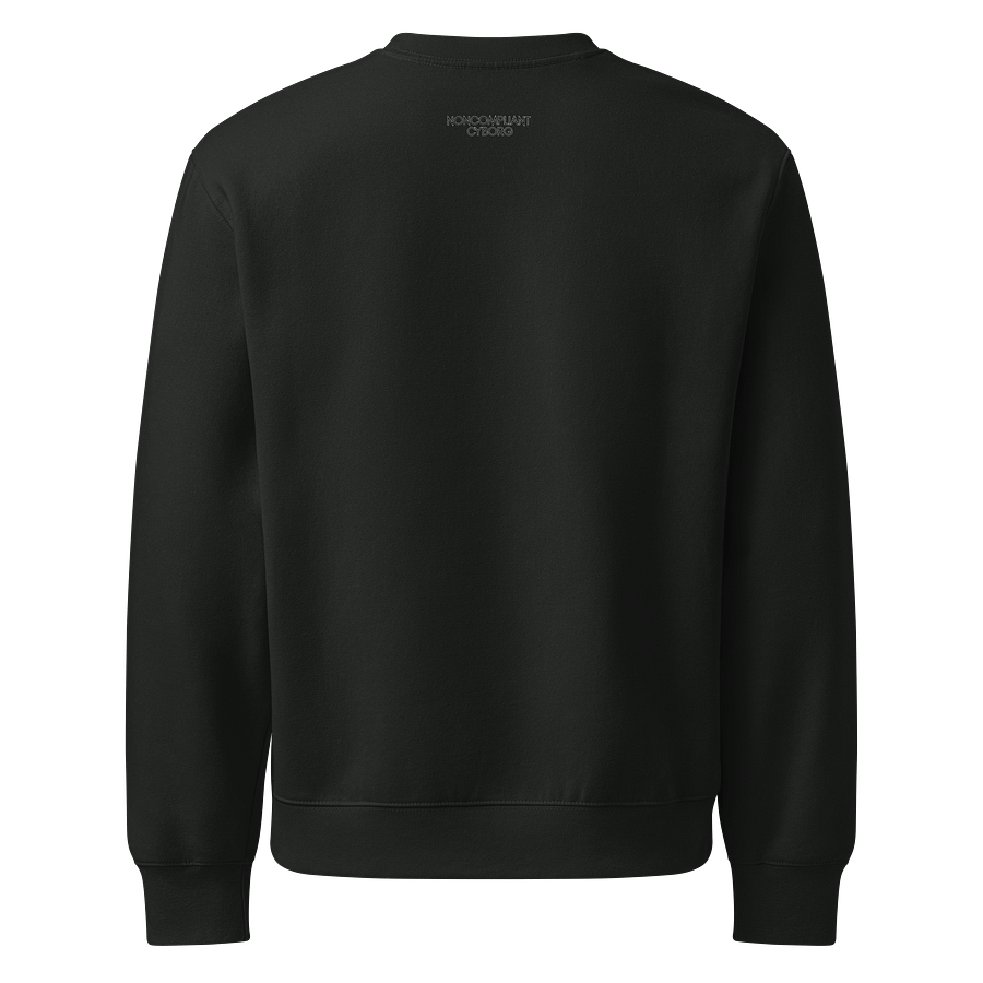 noncompliance is a life skill basic black sweatshirt product image (2)