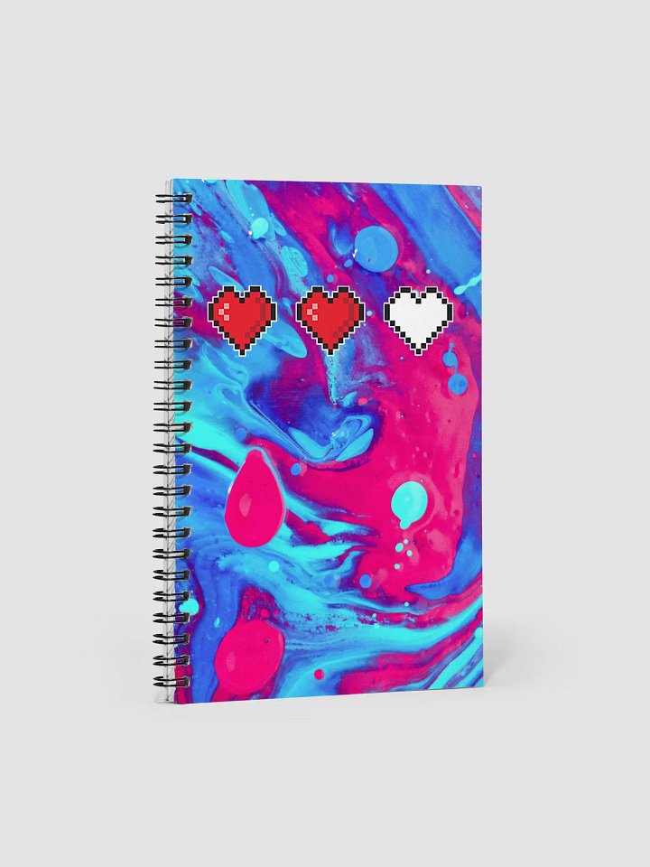 Splatter Hearts Notebook product image (1)