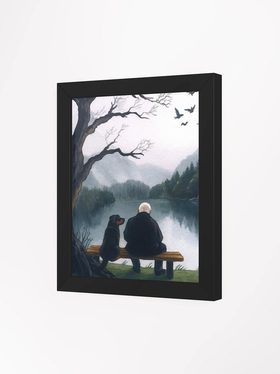 Rottweiler By The Lake Framed Matte Poster product image (17)