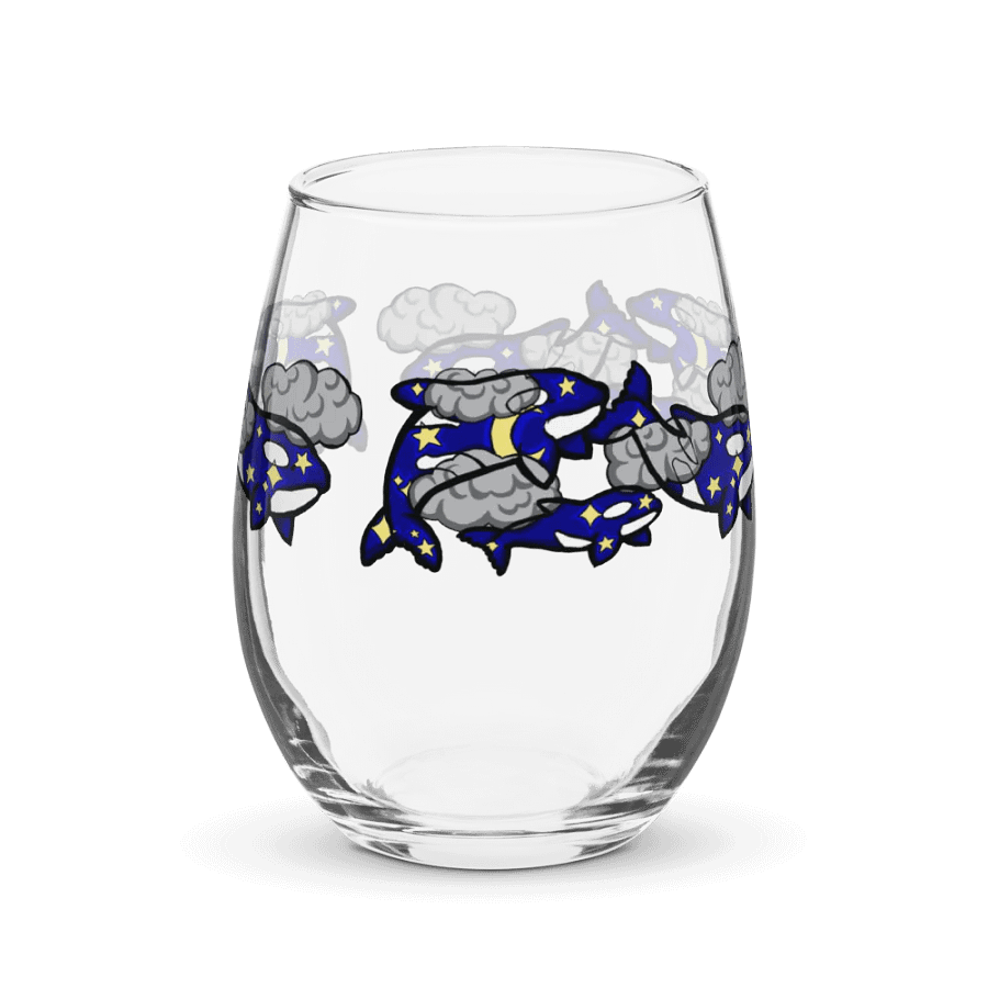 midnight orca stemless wine glass product image (3)