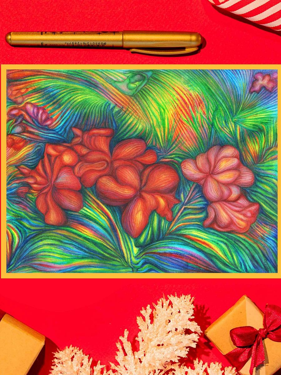 Blank Canvas Collection - Tropical Red Flowers product image (7)