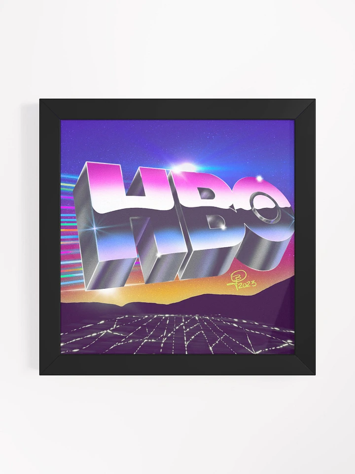 HBO Retro Chrome Framed Art product image (2)