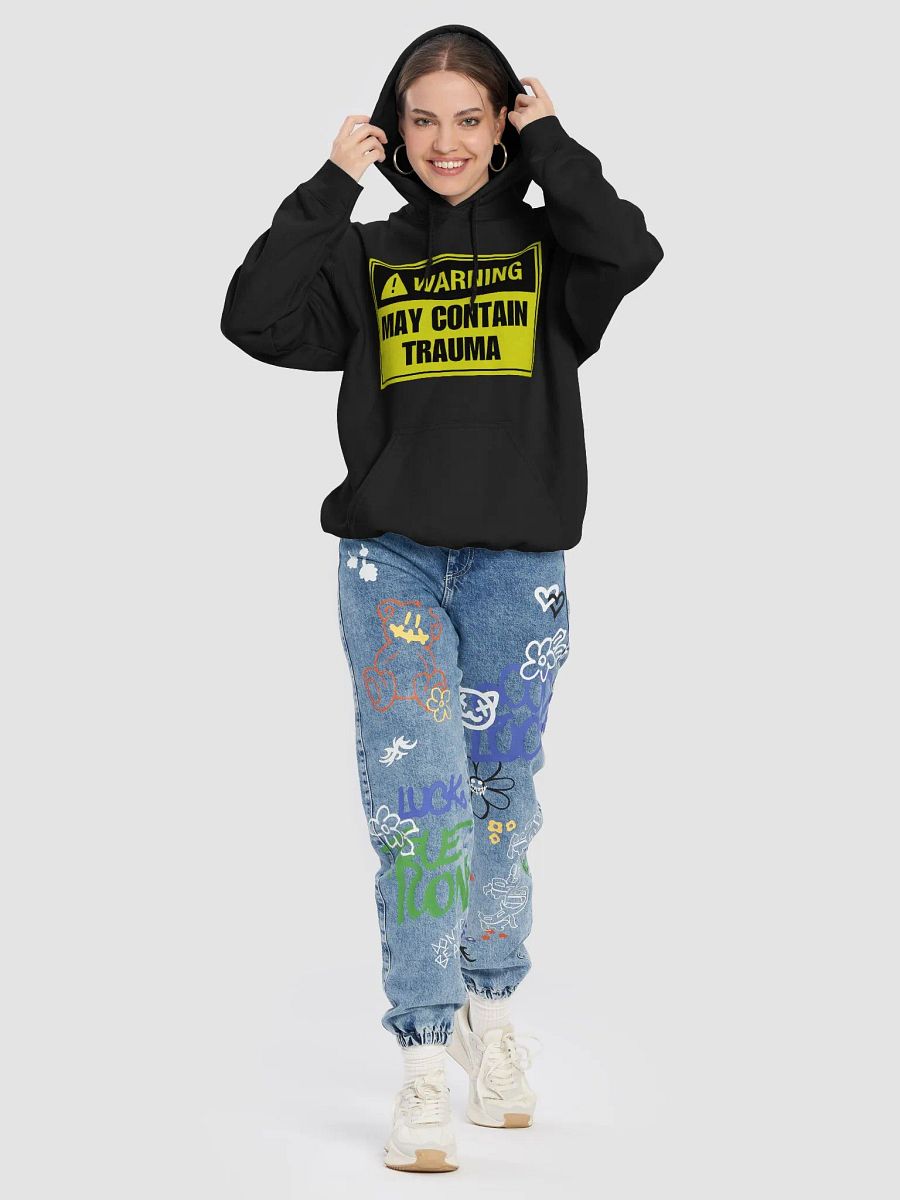 Warning may contain trauma Hoodie product image (5)
