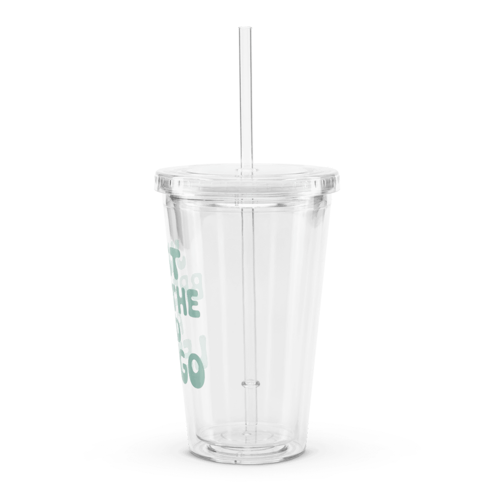 Just Breathe And Let Go Plastic Tumbler product image (4)