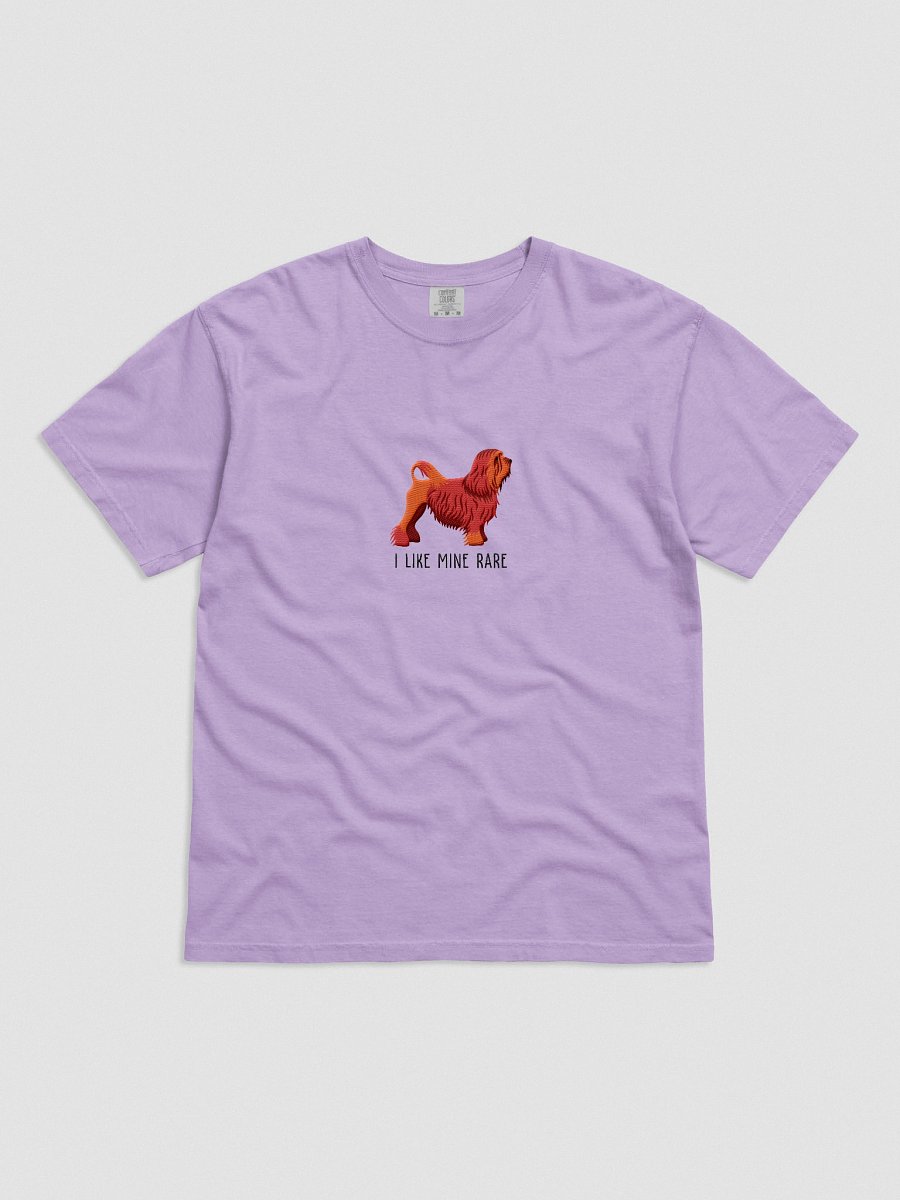 I Like Mine Rare T-Shirt(Embroidered) of a Lowchen(Red) product image (41)