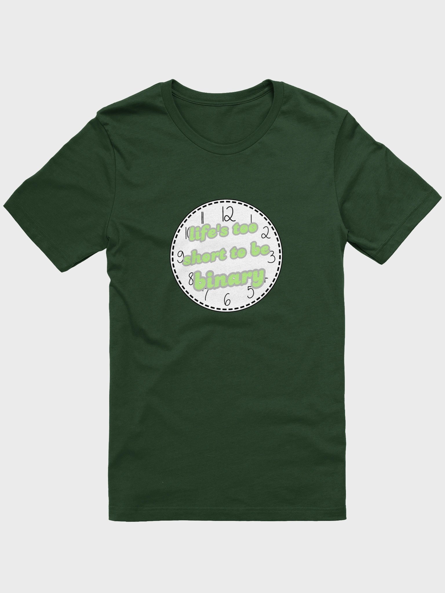 life's too short to be binary agender t-shirt product image (4)
