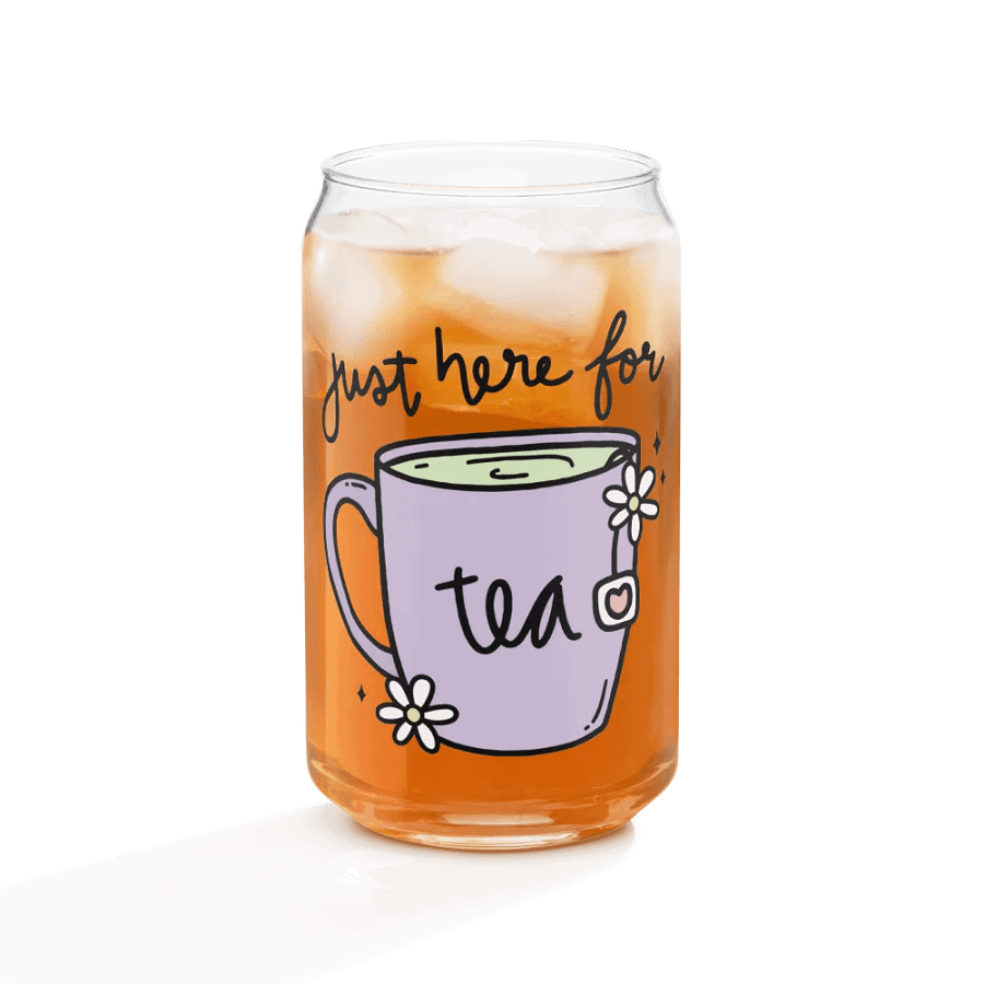 Just here for Tea Glass Mug product image (9)