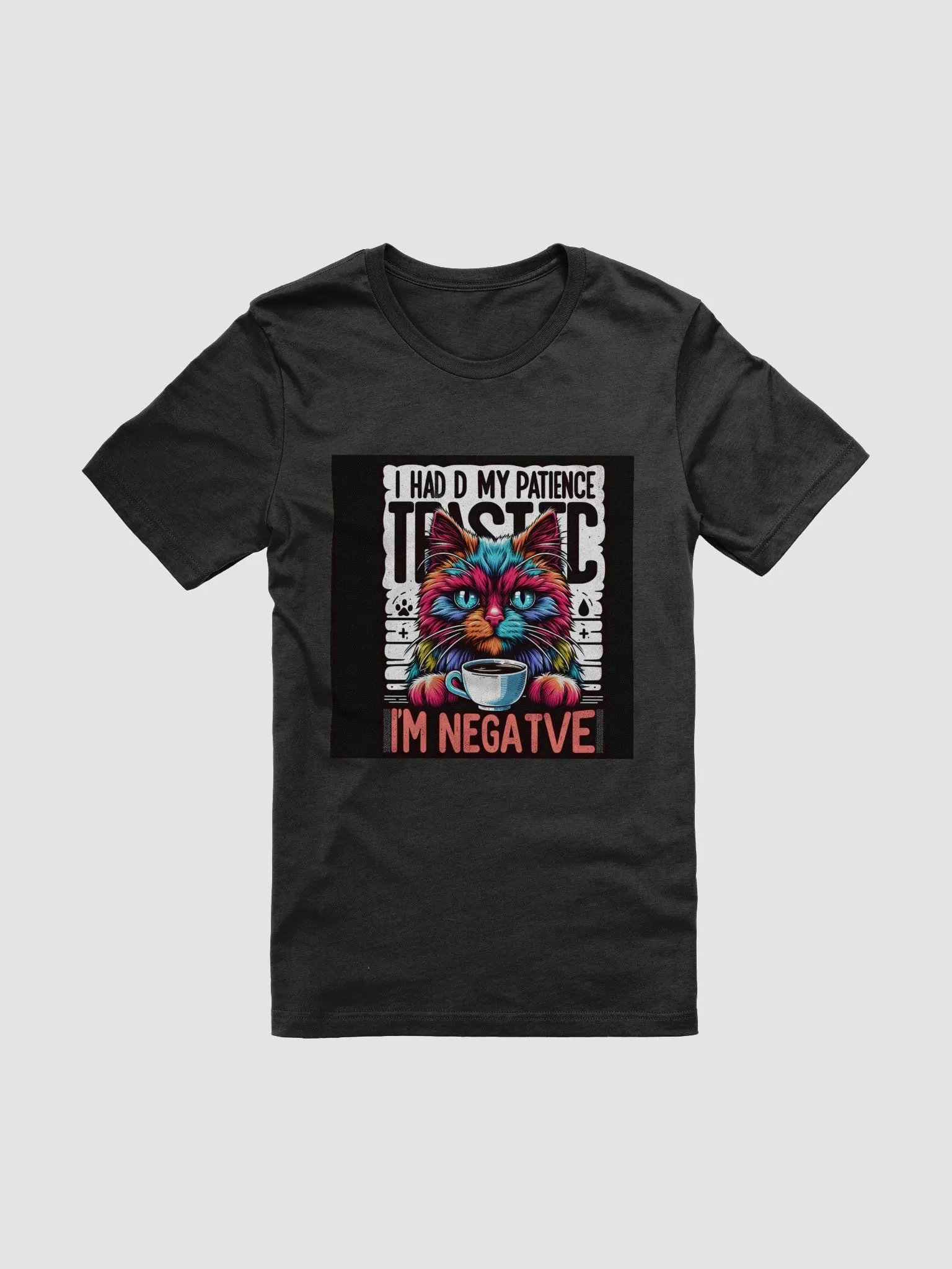 Negative Patience Cat Coffee T-Shirt product image (1)