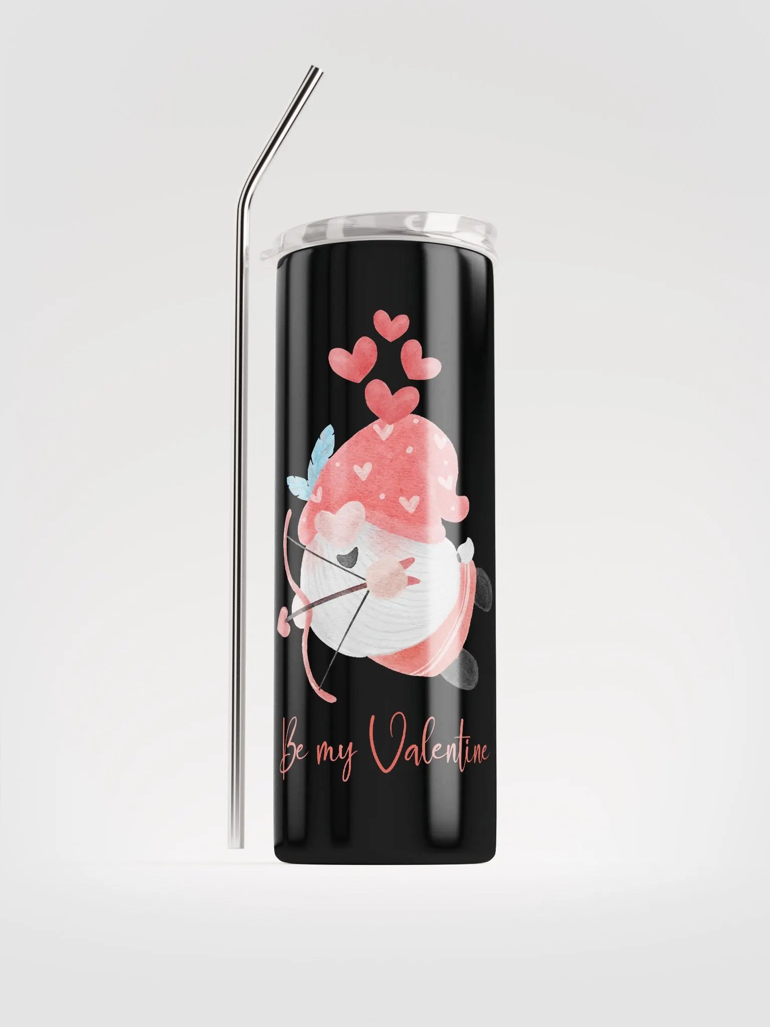 Cupid Gnome Stainless Steel Tumbler: Be My Valentine Gift! product image (1)