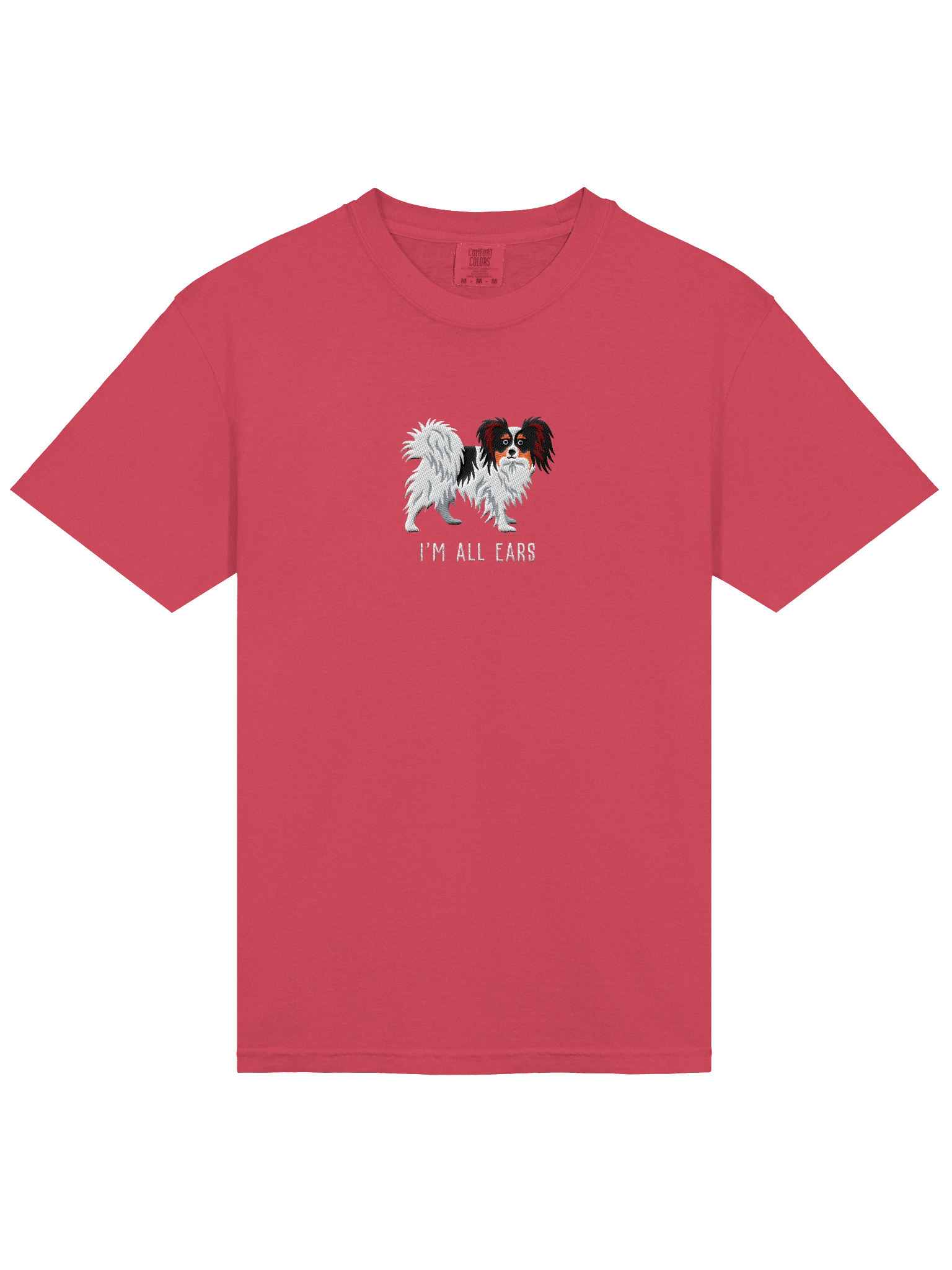 I'm All Ears T-Shirt(Embroidered) of a Papillon(Tricolor) product image (43)