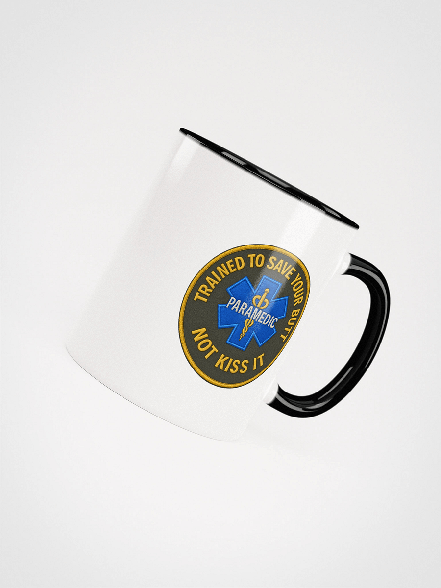 11oz Paramedic Attitude Mug – “Save Your Butt” Edition (White with Black Handle) product image (4)