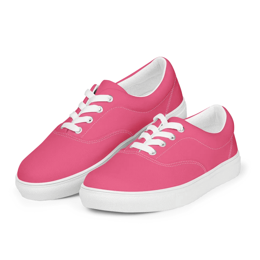 Muse Coquette Lace-Up Canvas Shoes (Raspberry juice) product image (5)