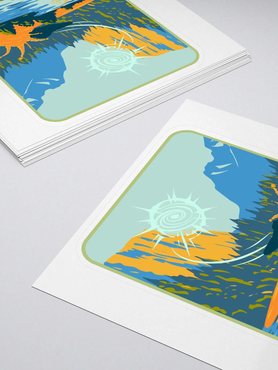 Alien Turtles UFO Crash T-Shirt Kiss Cut Stickers product image (4)