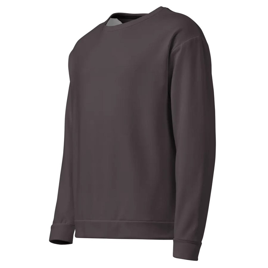 Plain Dark Brown True Summer Unisex Recycled Polyester Heavyweight Premium Sweatshirt by Treasure Pie product image (5)