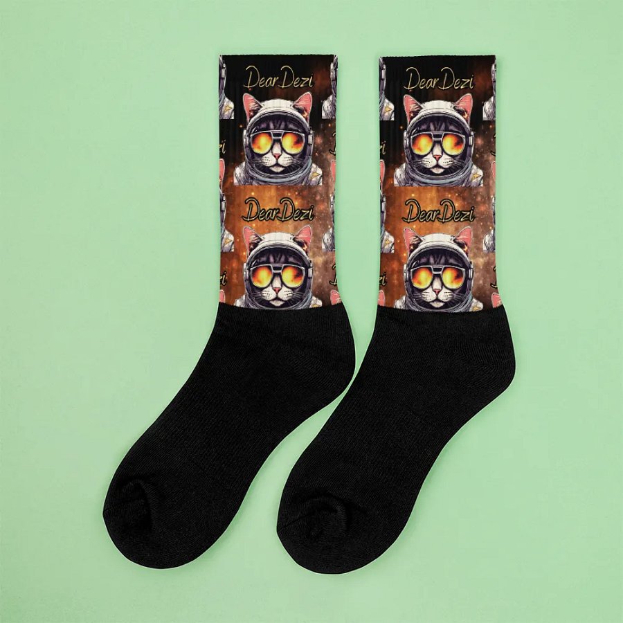 Cosmocat Gamer Socks - in Meowrange product image (6)