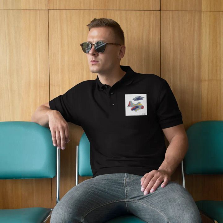 Kid Airplane (Port Authority Polo Shirt) product image (14)