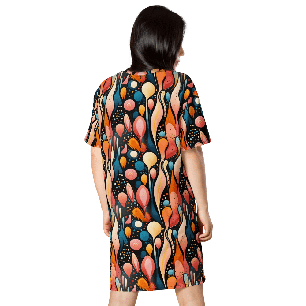 Cosmic Bloom T-Shirt Dress product image (6)