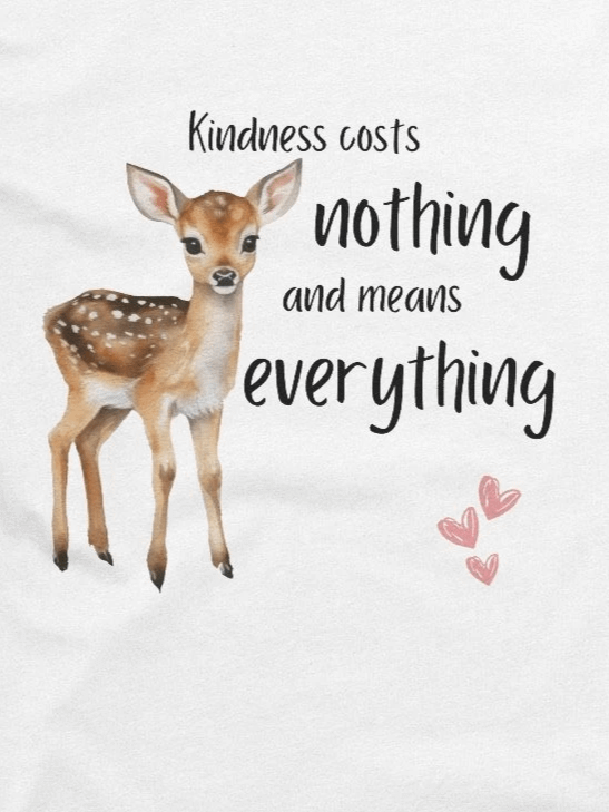 Kindness Costs Nothing Tee - White product image (2)