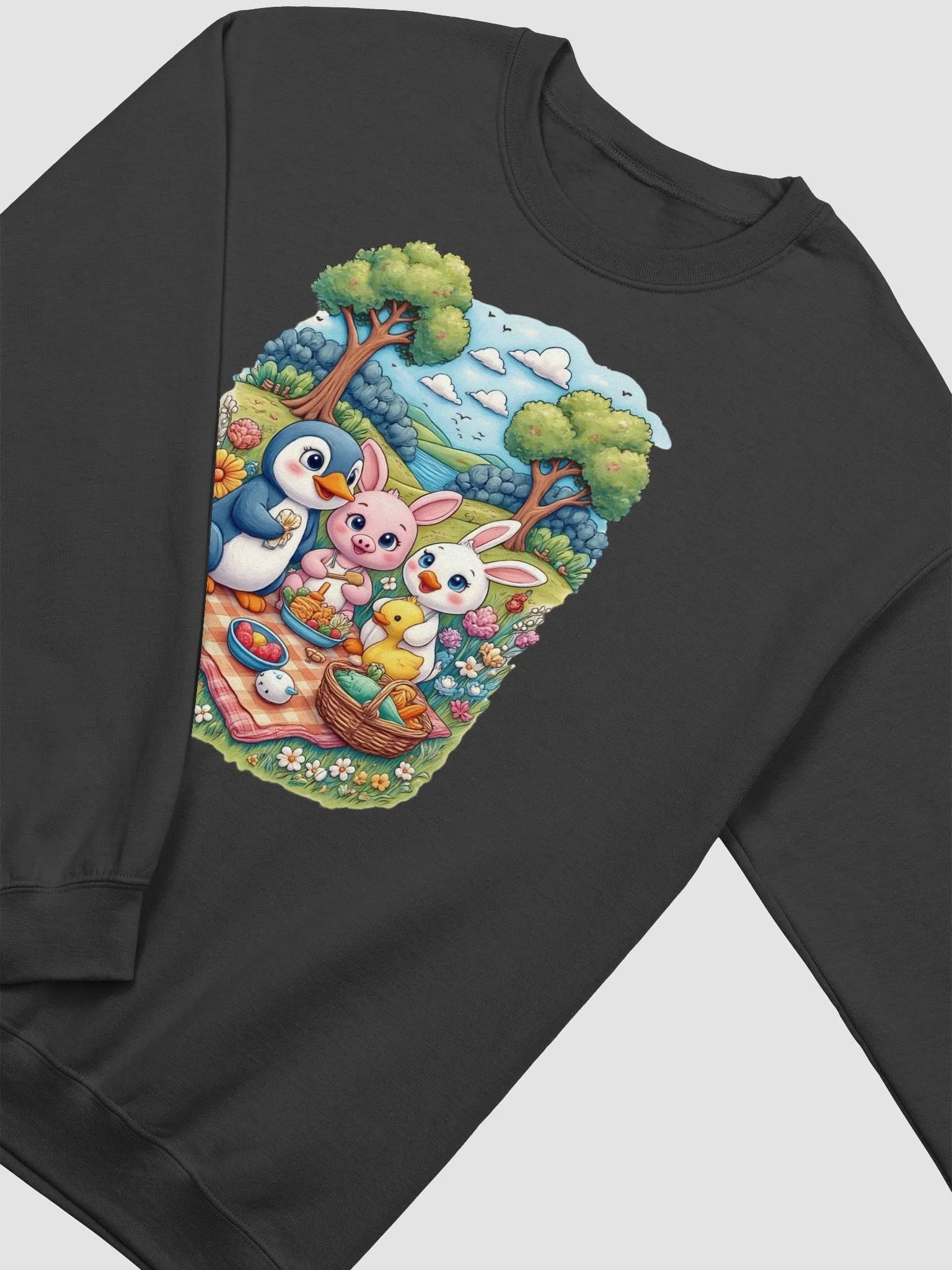 Crisp Comfort Baby Animal Picnic Crewneck Sweatshirt product image (22)