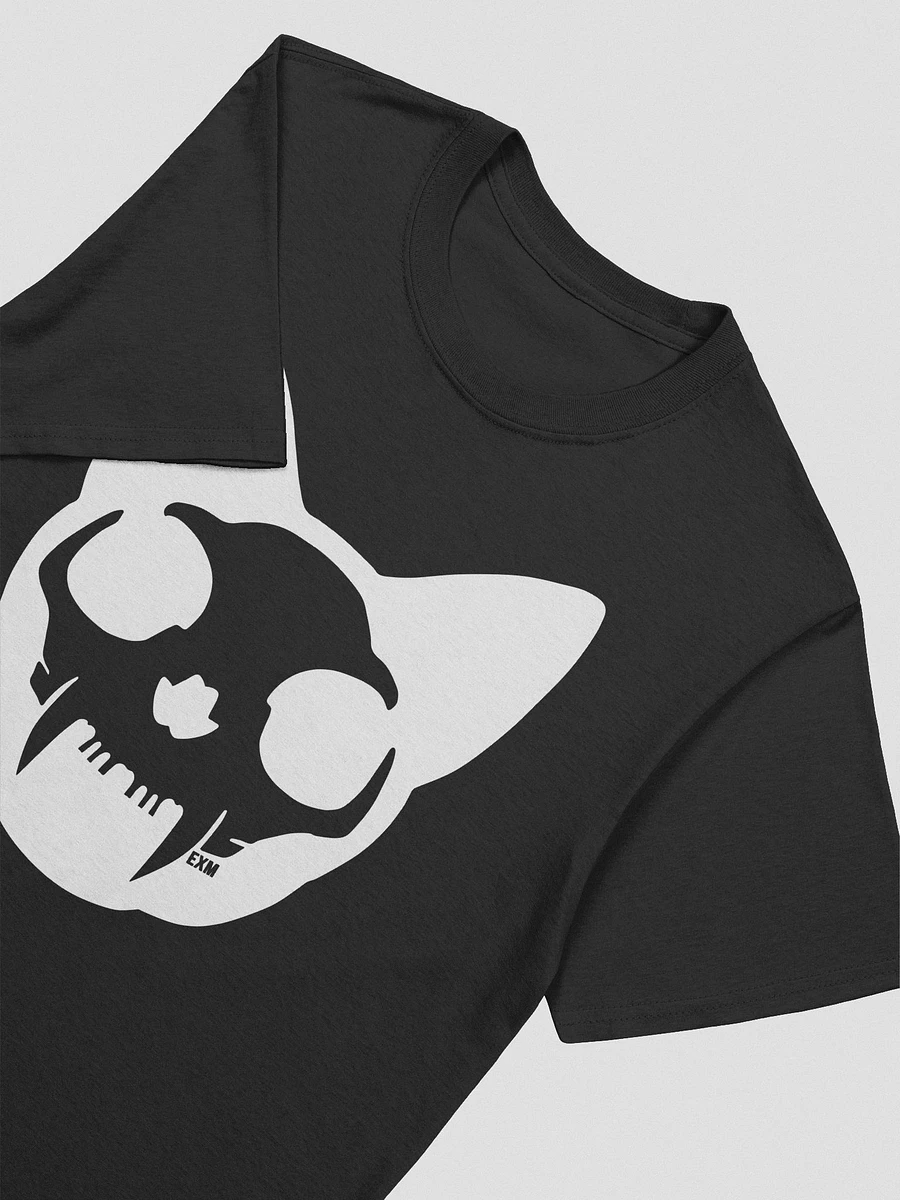 Cat Skull (White on Black - Gildan) product image (3)