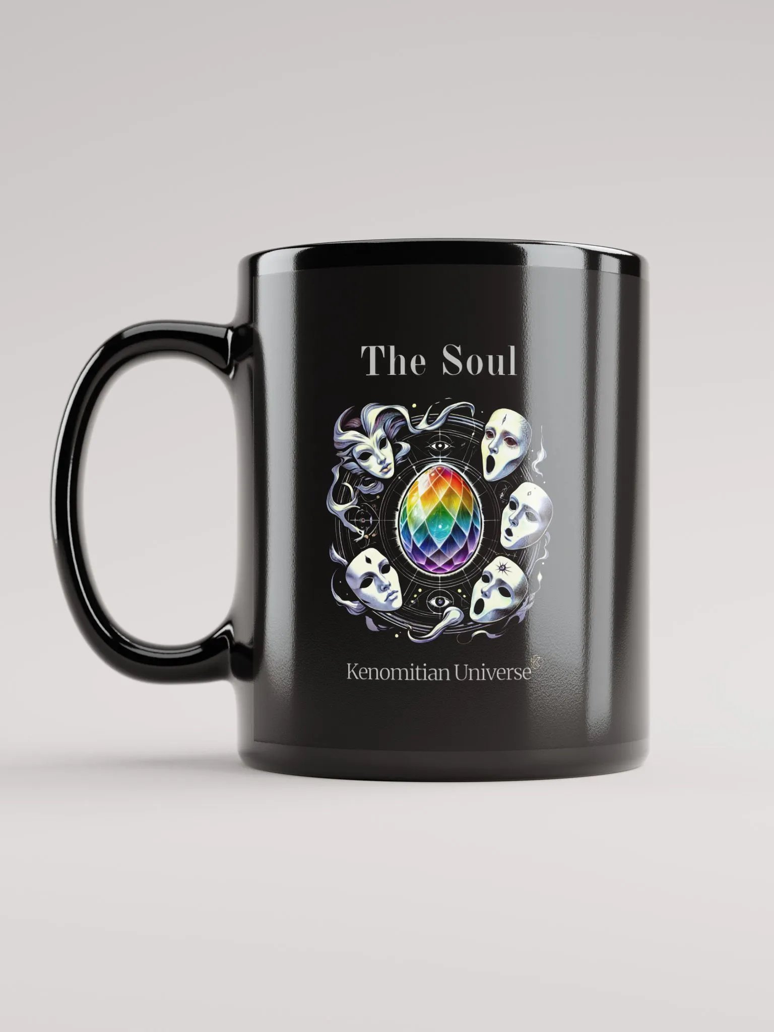 The Soul | Black Glossy Mug product image (2)