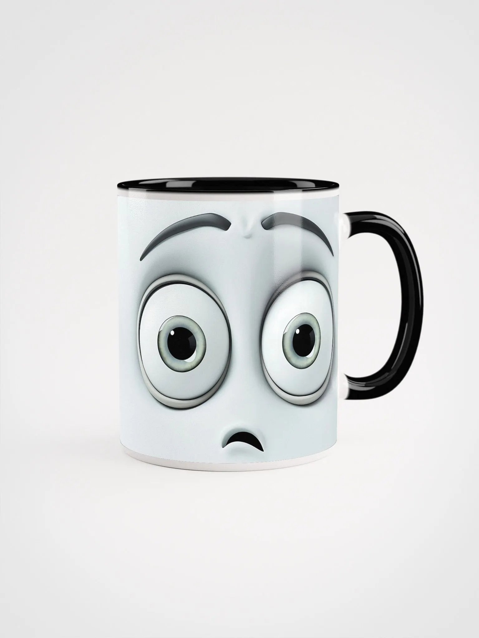 Surprised/Worried Expression Mug: Start Your Day with a Twist! product image (2)