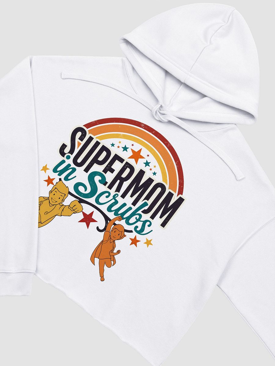 Supermom in Scrubs Retro Crop Hoodie product image (8)